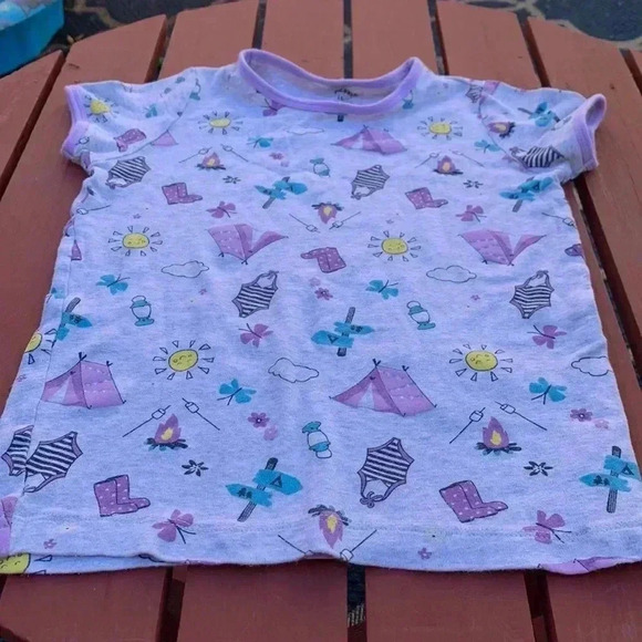 (5 for $25)  Pekkle 100% cotton, midweight short sleeve top - Picture 1 of 6